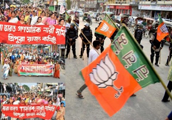 BJP / CPI-M conduct protest rallies